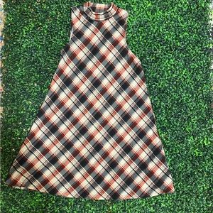 She + Sky Brand. Sleeveless Plaid Knit Dress. Size Medium.